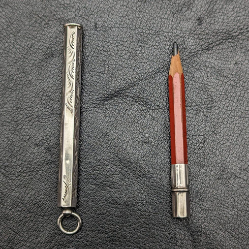 1919 British Antique Sterling Silver Pencil Holder FRANCIS WEBB